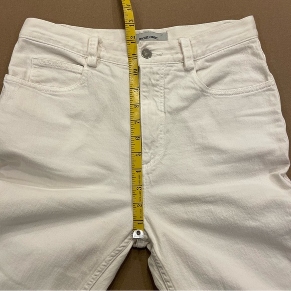 Rachel Comey White Lightly Distressed Straight Leg Jeans Size 8 - Picture 11 of 13